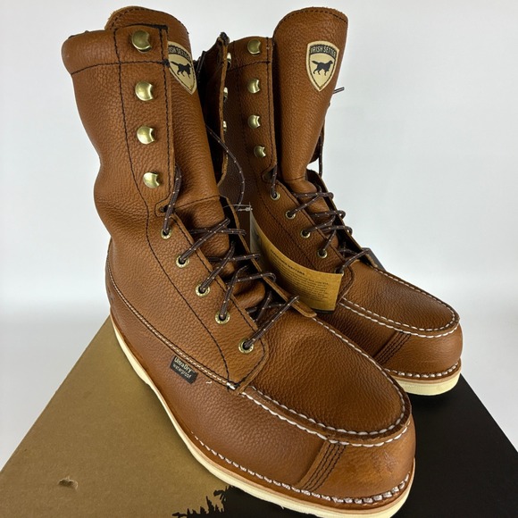 Irish Setter Wingshooter 896 Brown Leather Boots Mens 11 E2 Waterproof 400g - Picture 2 of 14